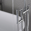 Two Handles Freestanding Tub Filler Floor Mounted Bathtub Faucets
