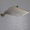 Brushed Gold Concealed Hidden Built In Wall Shower System Set Bathroom with Rough-in Valve