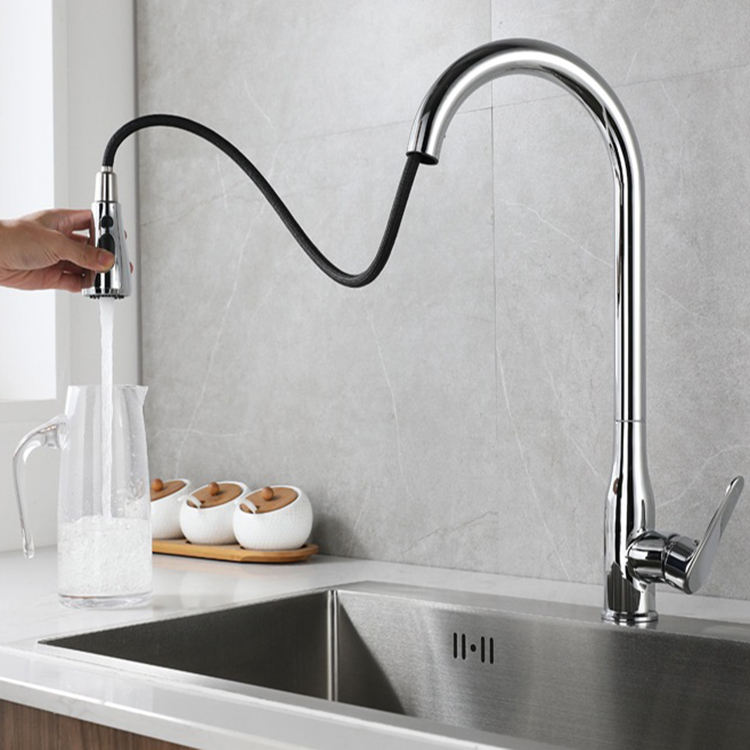 Goose Neck Kitchen Sink Mixer Taps Faucet Stainless Steel