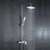 Three Function Hot and Cold Water Bathroom Brass Rain Shower Faucet Set