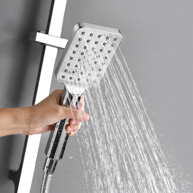 Concealed Handheld Shower Set Wall Mounted Bathtub Faucet for Bathroom