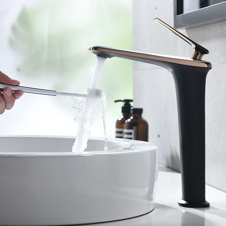 Single Hole Deck Mounted Single Handle Tall Bathroom Basin Sink Vessel Vanity Faucets
