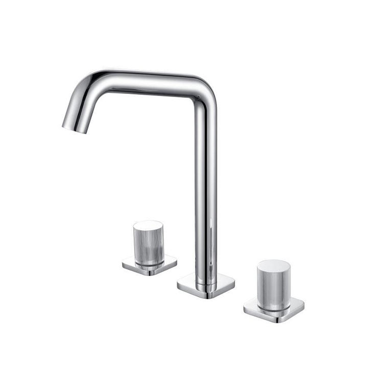 Hot and Cold Hand Wash Basin Taps Centerset Bathroom Faucets for Sink 3 Holes