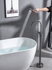 Floor Stand Brass Freestanding Bathtub Faucet