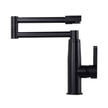 Kaiping Factory New Design Black Color Surface Finished Single Handle Folding Kitchen Faucet