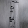 4 Way Function Wall Mounted Exposed Bathroom Rainfall Shower System Mixer Set