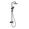 Hot and Cold Water Chrome Bathroom Rainfall Shower Mixer Set