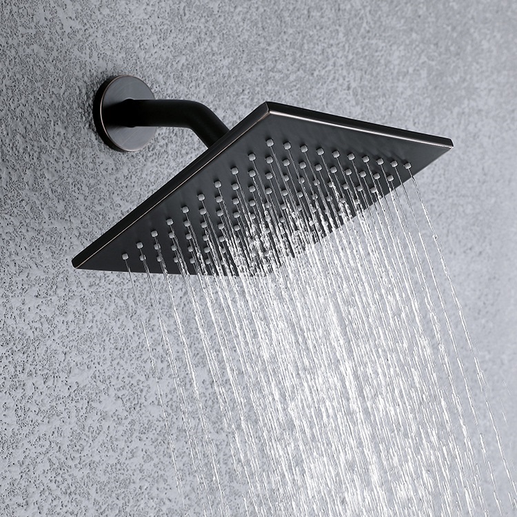 ORB Oil Rubbed Bronze Bathroom In Wall Concealed Hidden Rain Shower Mixer Set with Rough-in Valve