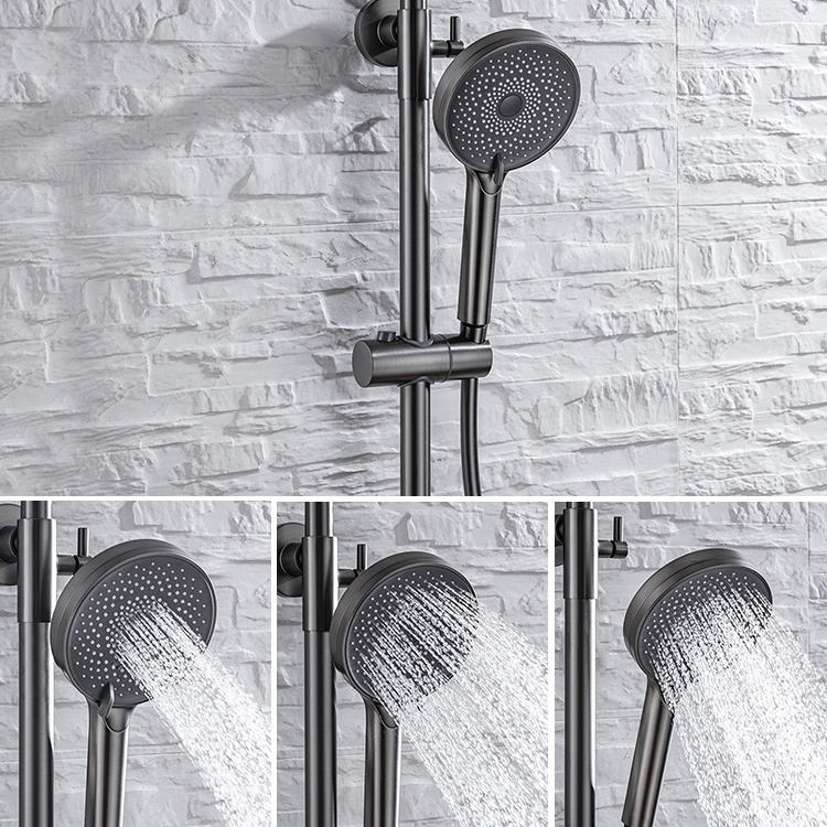 Brass Bathroom Shower Mixer System Set