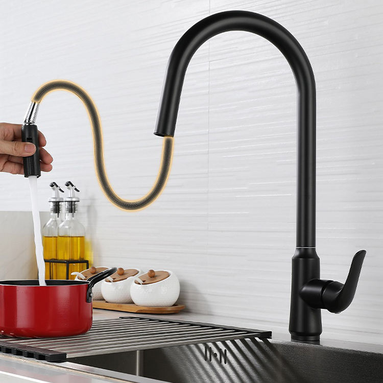 Stainless Steel Kitchen Mixer Tap Faucet Pull Down