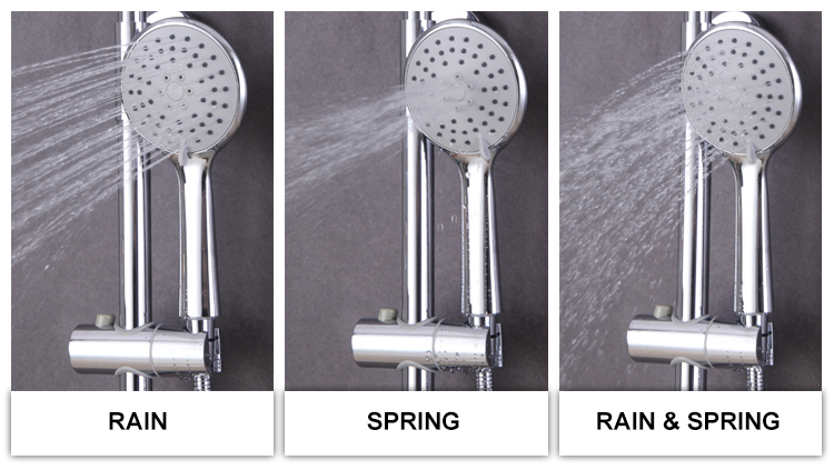 3 Function Bath Room Thermostatic Shower Set