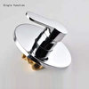 Single Function Chrome Concealed Bathroom Head Shower Faucet Tap Set