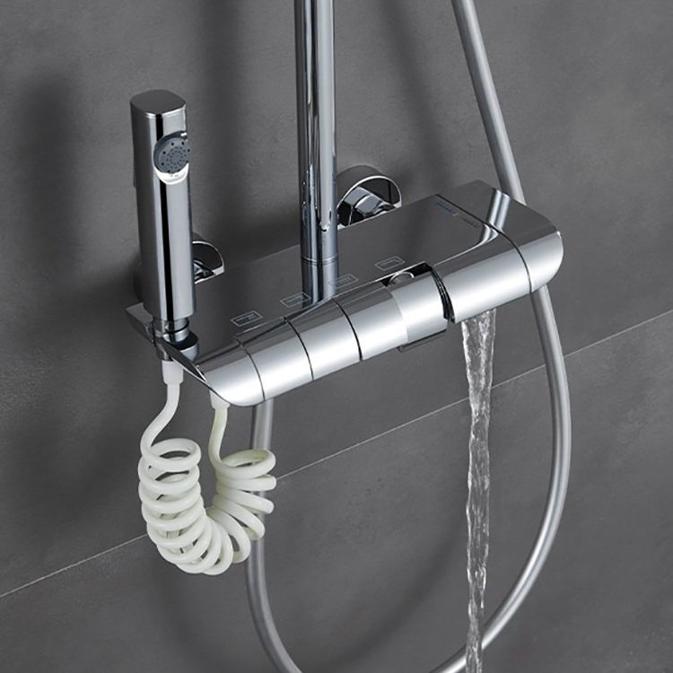 Exposed Thermostatic Rainfall Shower System Piano