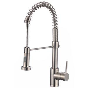 360 Degree Single Handle Semi Pro Spring Pull Down Spray Kitchen Faucet