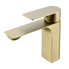 Hot and Cold Deck Mounted Single Hole Gold Bathroom Faucet Mixer Tap