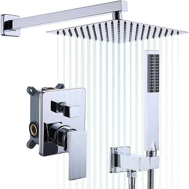 Wholesale Custom Stainless Steel Wall Mounted Concealed Shower Faucet Set