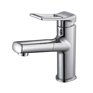 Single Hole Pull Out Bathroom Faucet Wash Basin Mixer Faucets