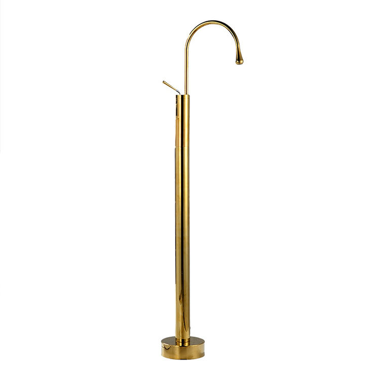 Hot Selling Brass Floor Mount Freestanding Bathtub Faucet