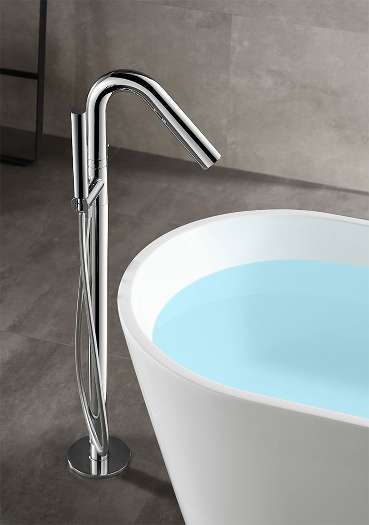 Floor Mounted Freestanding Bath Tub Bathtub Faucet