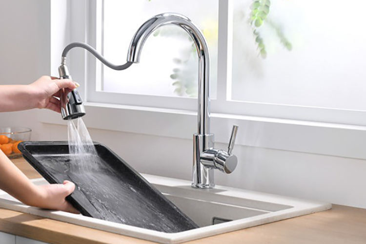 360 degree kitchen faucets with pull down black kitchen mixer tap