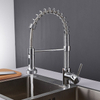 Deck Mounted Semi Pro Spring Kitchen Sink Faucet Pull Down