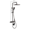 Bathroom Washroom 4 Way Completely Exposed Digital Display Thermostatic Piano Key Shower Mixer Set