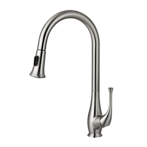 Deck Mounted Pull Down Kitchen Sink Taps Mixer Faucet