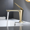 Luxury Single Hole Hot Cold Water Bathroom Brass Black Basin Faucet Mixer