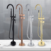 Brass Floor Mounted Freestanding Bathtub Faucet Tap