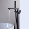 American Style Hot Cold Water Tub Mount Shower Room Combo Bath & Shower Chrome Faucets Floor Tap