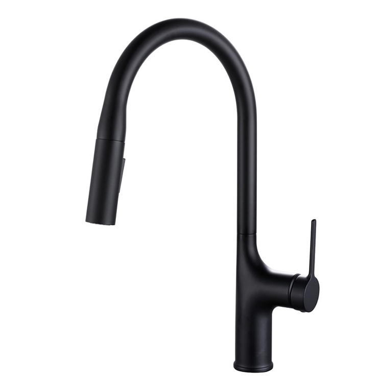 360 Degree Rotation Kitchen Sink Tap Single Handle Kitchen Pull Down Faucet with Sprayer