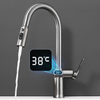 Modern 360 Degree Swivel Kitchen Sink Faucet Tap Pull Down with Temperature Digital Display