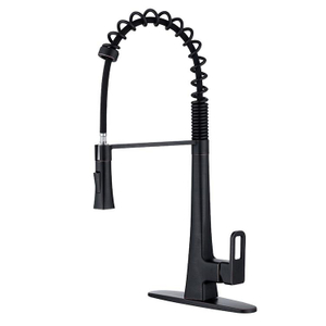 Single Handle Spring Kitchen Faucet with Pull Down Sprayer