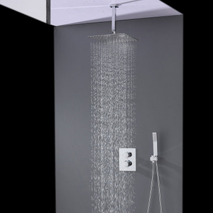 Bathroom Brass Concealed Thermostatic Shower Faucet Set