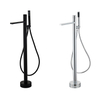 Freestanding Bathtub Faucet Bathroom Tub Water Tap Free Standing Bathtub Mixer Color Black Chrome Plated