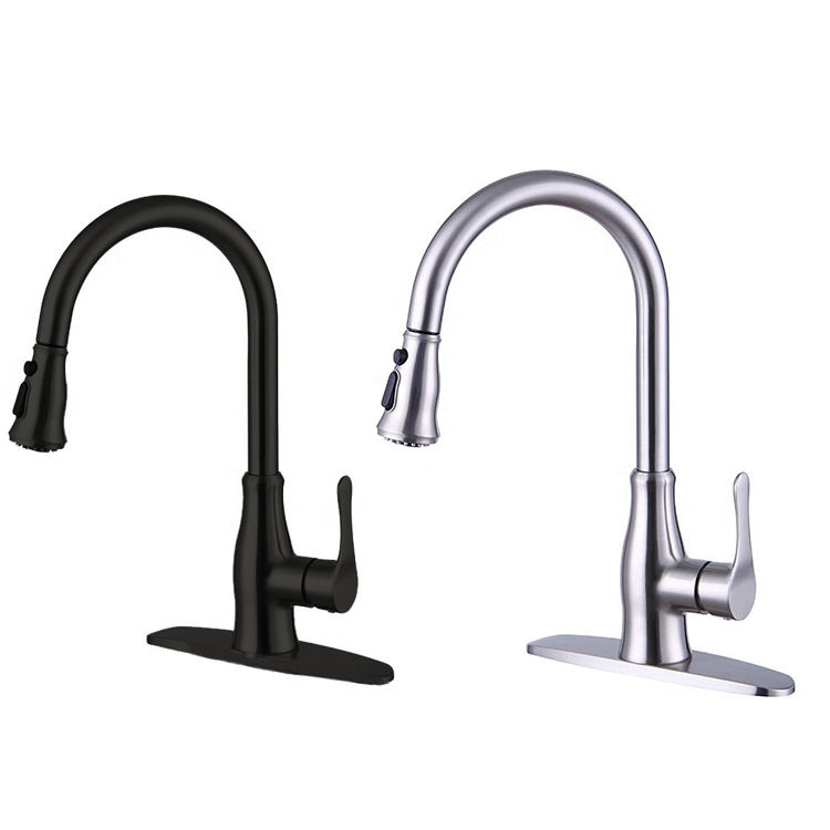 Two Ways Stainless Steel Kitchen Sink Faucet Pull Out