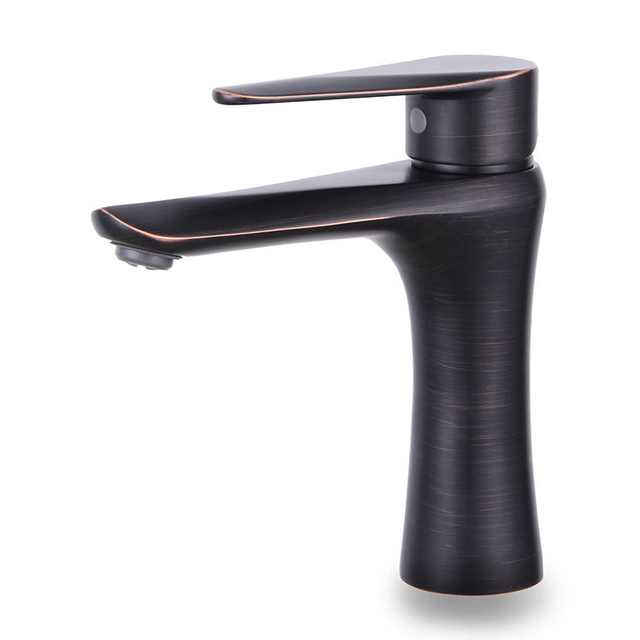 Oil Rubbed Bronze ORB Single Handle Bathroom Basin Sink Faucet Mixer