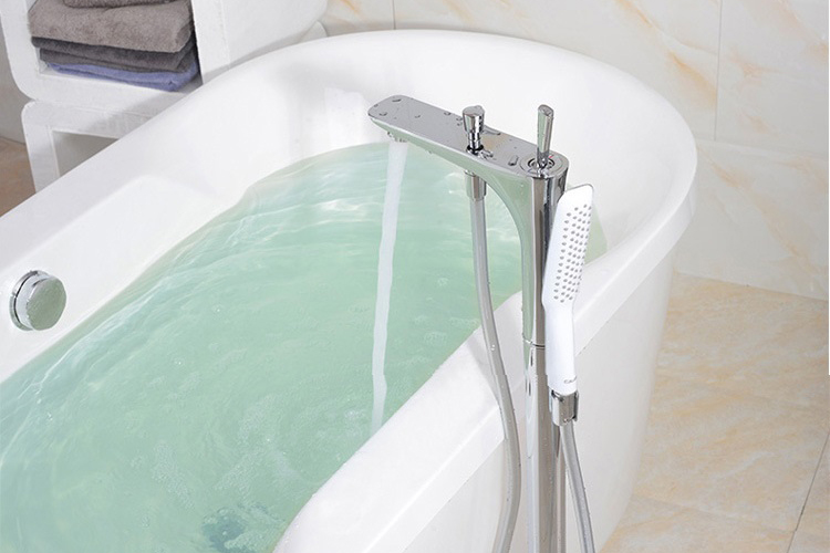 Floor Mount Tub Filler Faucet Free Standing Bathtub Faucet