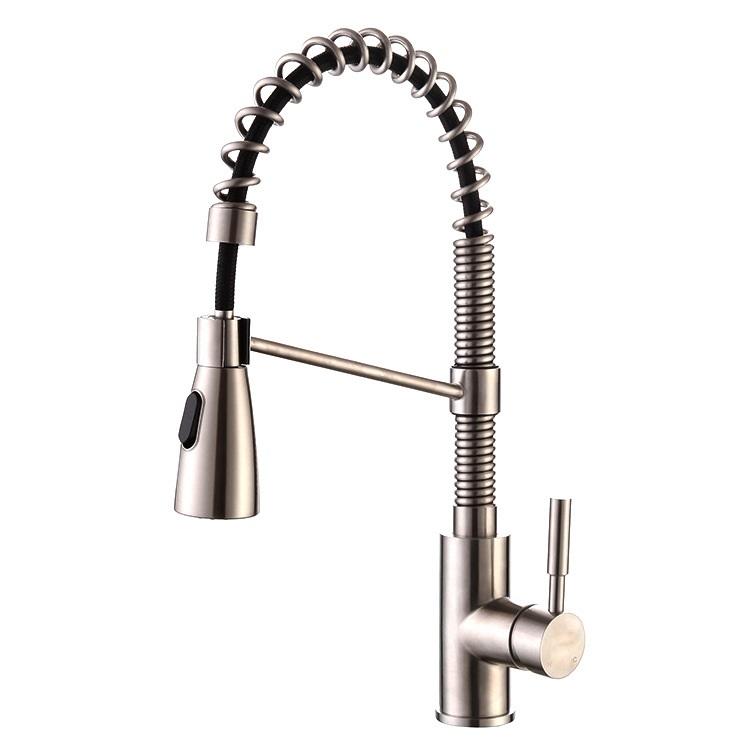 304 Stainless Steel Pull Down Kitchen Sink Faucets