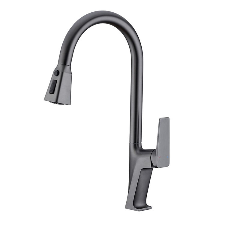Kaiping Manufacturer Single Lever Pull Down Kitchen Mixer Faucet Retractable