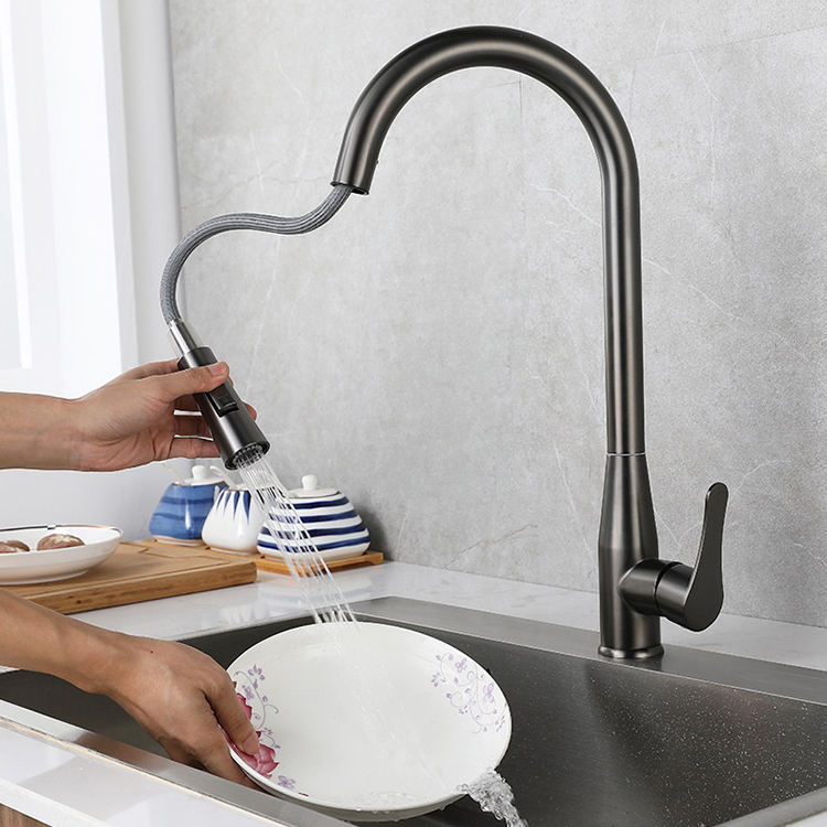 Stainless Steel 304 Pull Down Kitchen Mixer Faucet