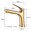Brass Basin Tap Pull Out Bathroom Sink Faucets