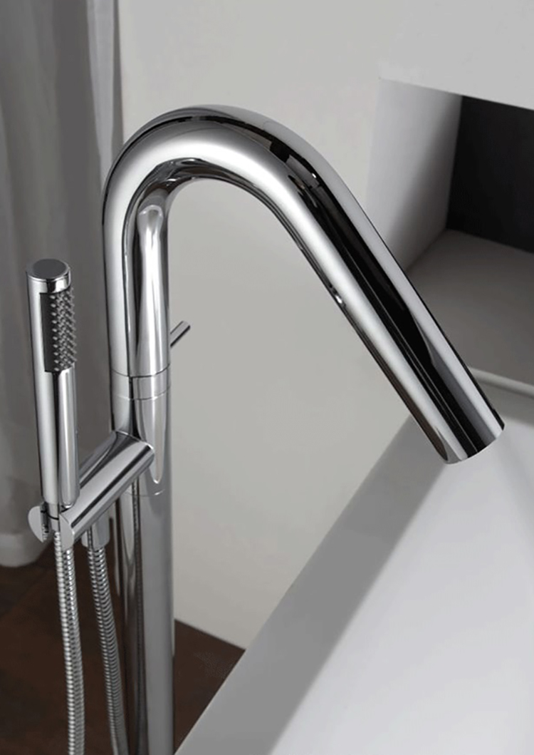 Floor Mounted Freestanding Bath Tub Bathtub Faucet