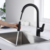 Single Hole Single Handle Black Kitchen Faucets Pull Down