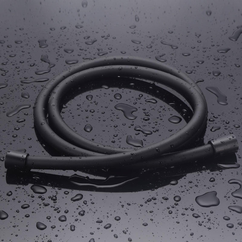 Hot and Cold Black Bathroom Concealed Rain Shower System Set