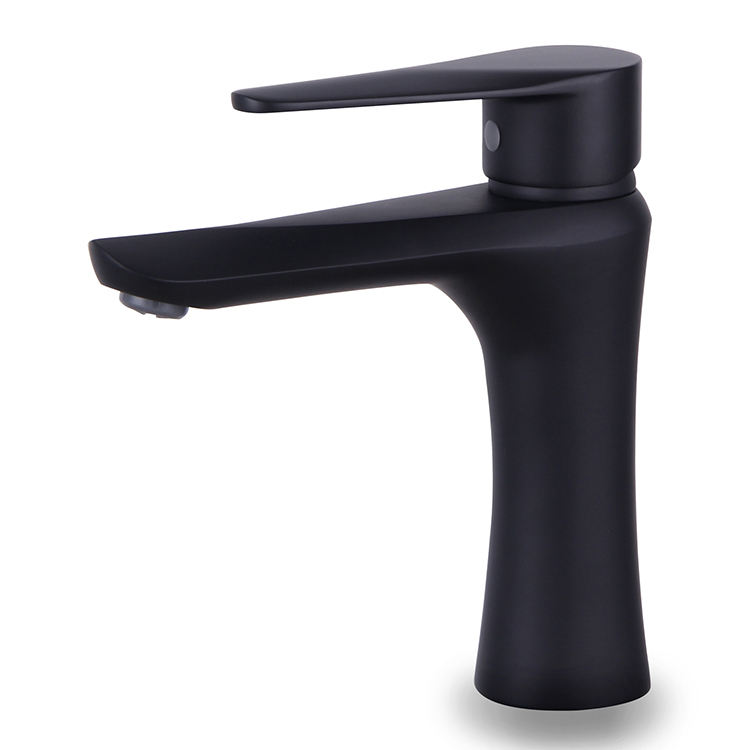 Kaiping Factory European Style Black ORB Surface Finished Hot Cold Water Tap Brass Basin Sink Faucet