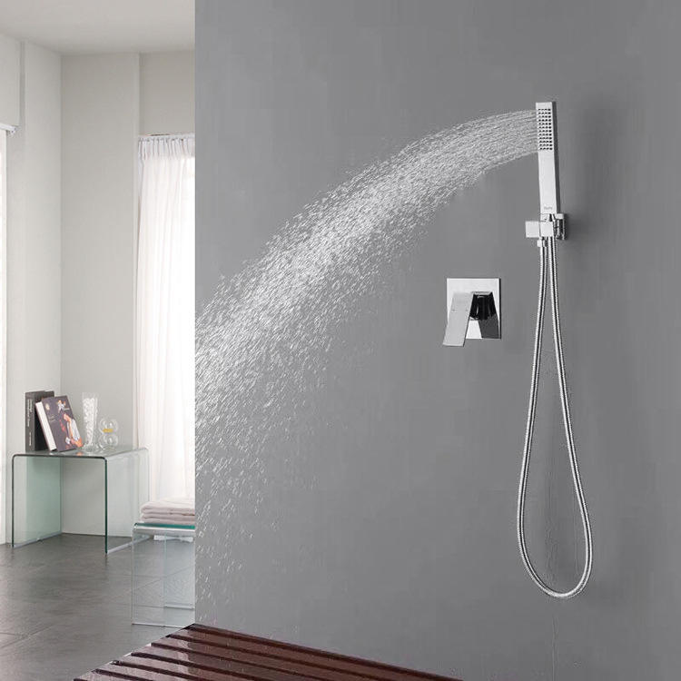 Factory Wholesale Brass Concealed Bathroom Shower Faucet Tap Set