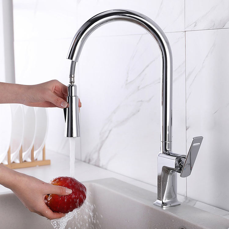 Flexible Pull Out Pull Down Kitchen Water Faucet