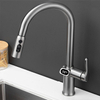 Modern 360 Degree Swivel Kitchen Sink Faucet Tap Pull Down with Temperature Digital Display