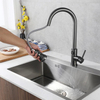 Single Handle Hot Cold Function Brass Material Gun Grey Color Pull Out Kitchen Sink Faucets Mixer